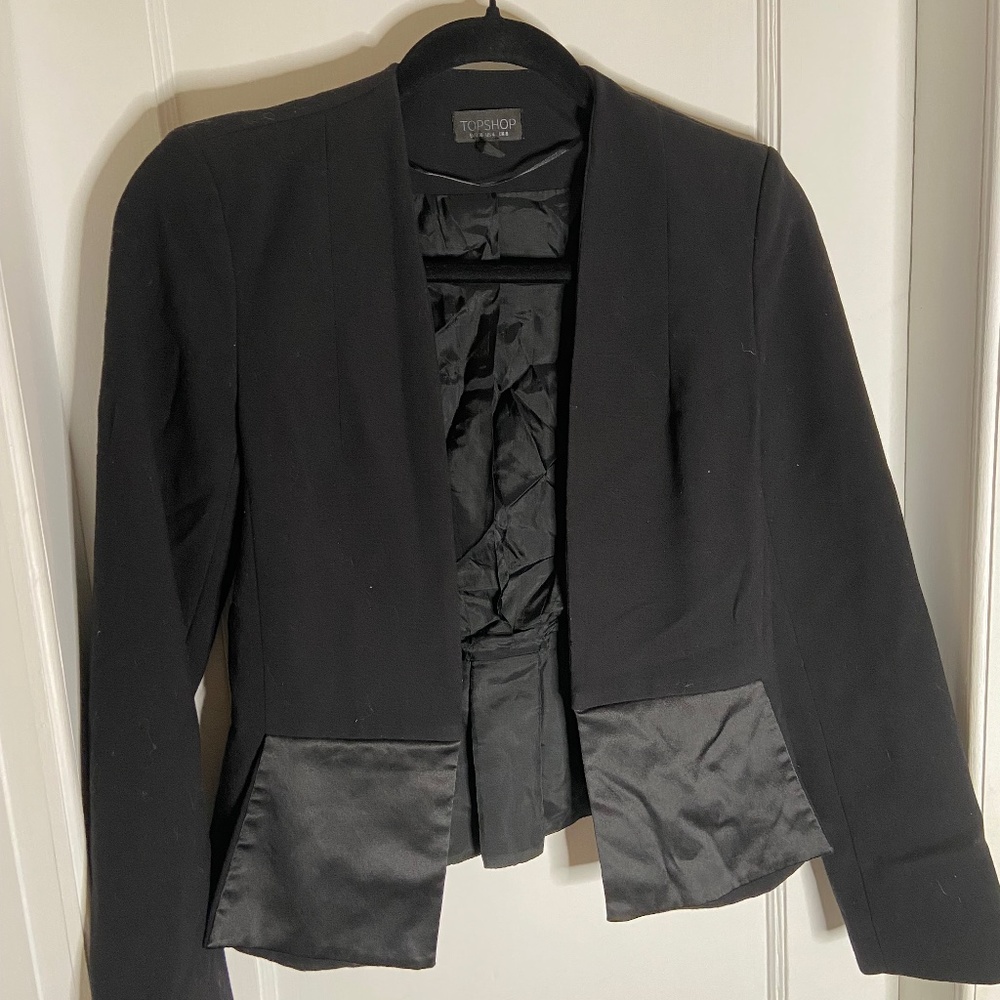 Topshop Women's Black Blazer Size 4 US